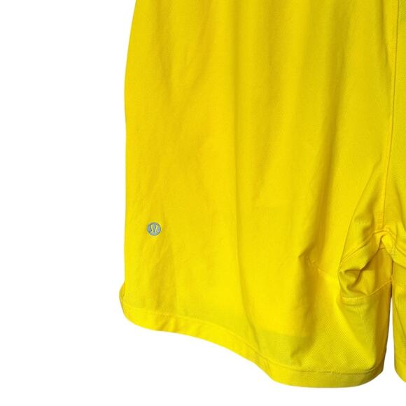 Lululemon License to Train Linerless Yellow Pique Short 7" - Picture 8 of 9